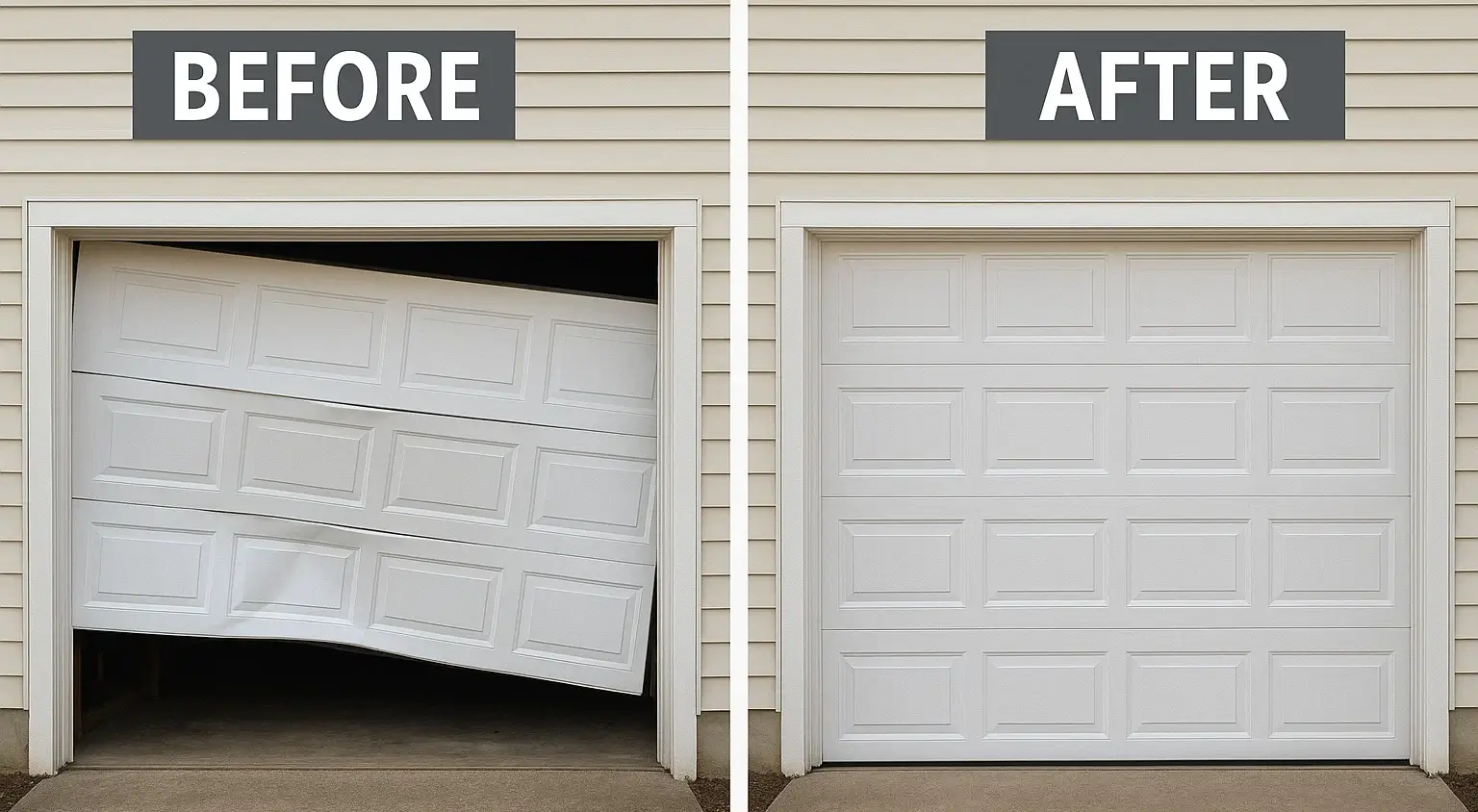 Technician arriving for same-day garage door repair service at a home in Boulder CO