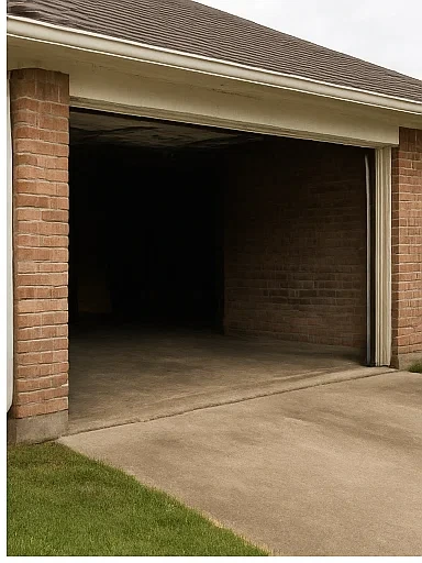 Garage door technician ready for emergency spring replacement